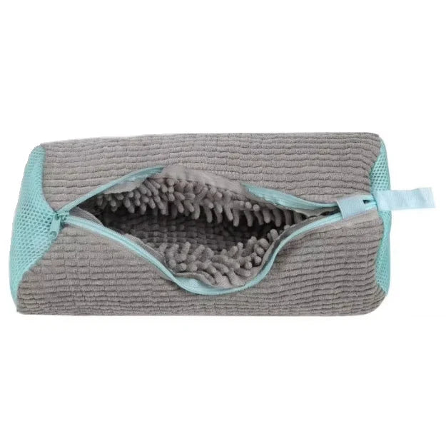 Fluffy Fiber Shoe Washing Bag 360°  Laundry Bag with Zipper Closure