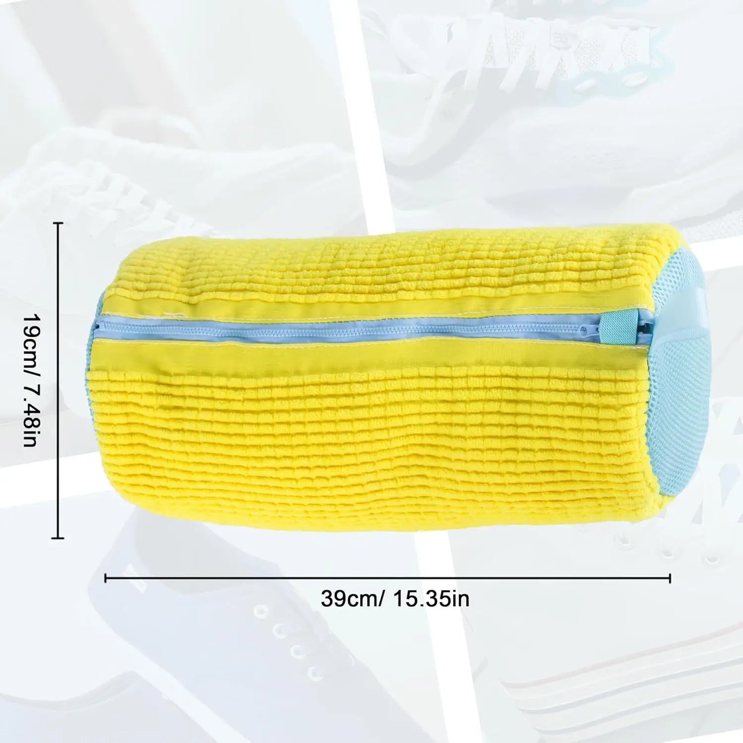 Fluffy Fiber Shoe Washing Bag 360°  Laundry Bag with Zipper Closure