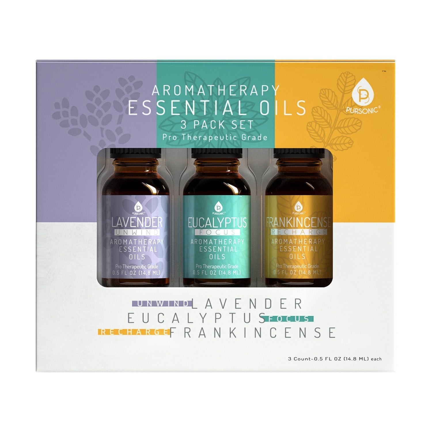 Aromatherapy Essential oils (Lavender, Eucalyptus, Frankincense)